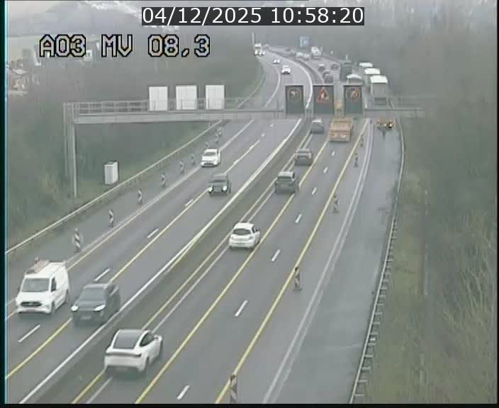 <h2>Webcam Autoroute après la Croix de Bettembourg en direction de Luxembourg sur l'A3</h2>