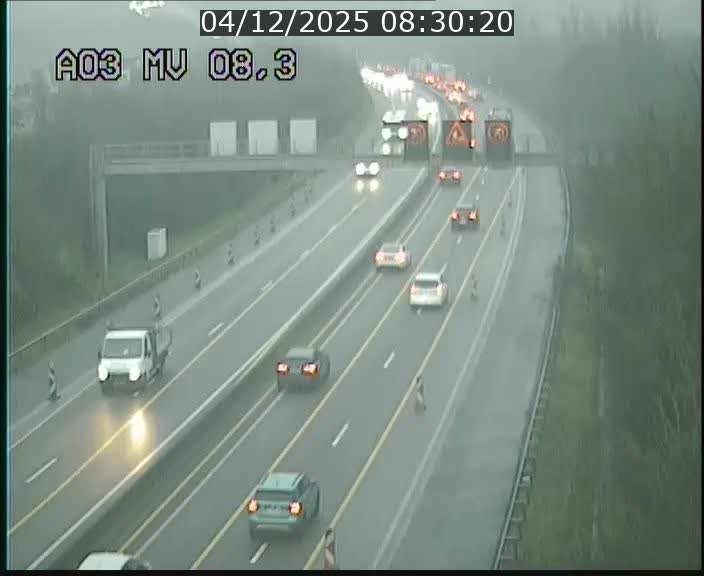 <h2>Webcam Autoroute après la Croix de Bettembourg en direction de Luxembourg sur l'A3</h2>