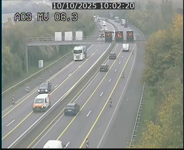 <h2>Webcam Autoroute après la Croix de Bettembourg en direction de Luxembourg sur l'A3</h2>