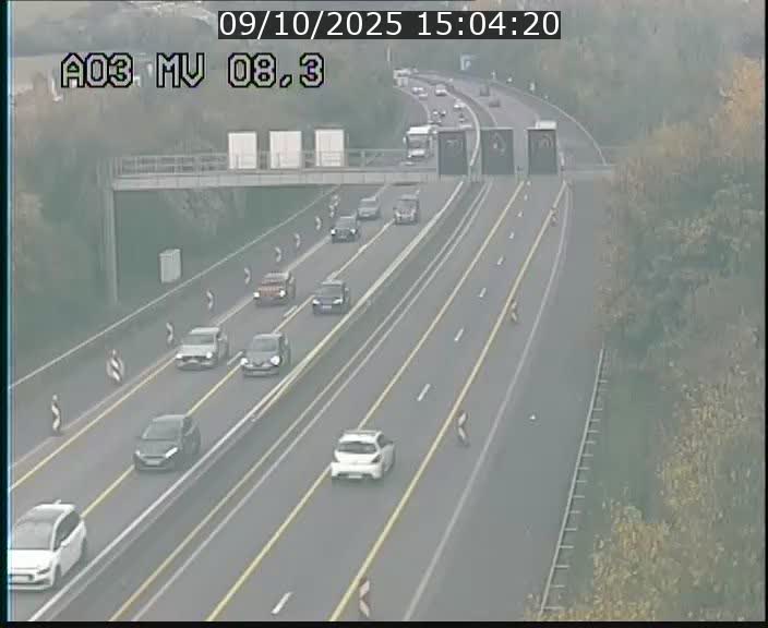 <h2>Webcam Autoroute après la Croix de Bettembourg en direction de Luxembourg sur l'A3</h2>