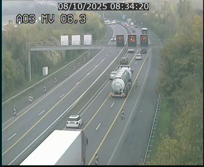 <h2>Webcam Autoroute après la Croix de Bettembourg en direction de Luxembourg sur l'A3</h2>