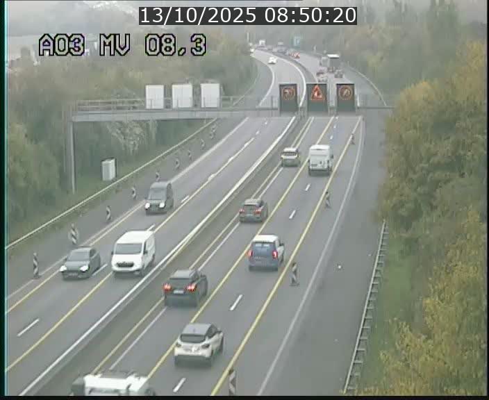 <h2>Webcam Autoroute après la Croix de Bettembourg en direction de Luxembourg sur l'A3</h2>