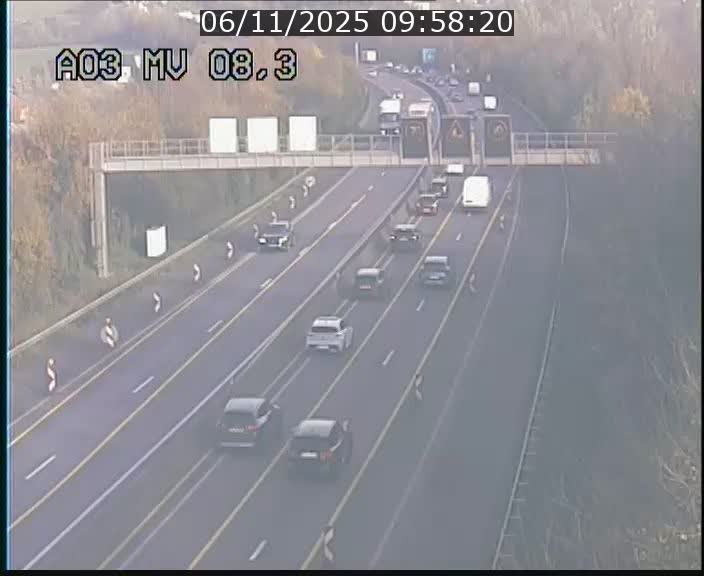<h2>Webcam Autoroute après la Croix de Bettembourg en direction de Luxembourg sur l'A3</h2>
