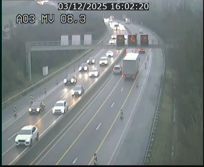 <h2>Webcam Autoroute après la Croix de Bettembourg en direction de Luxembourg sur l'A3</h2>