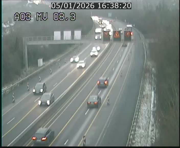 <h2>Webcam Autoroute après la Croix de Bettembourg en direction de Luxembourg sur l'A3</h2>