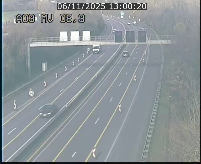 Webcam Autoroute après la Croix de Bettembourg en direction de Luxembourg sur l'A3