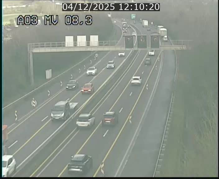 <h2>Webcam Autoroute après la Croix de Bettembourg en direction de Luxembourg sur l'A3</h2>