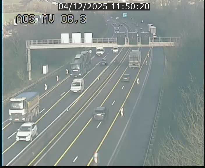 <h2>Webcam Autoroute après la Croix de Bettembourg en direction de Luxembourg sur l'A3</h2>