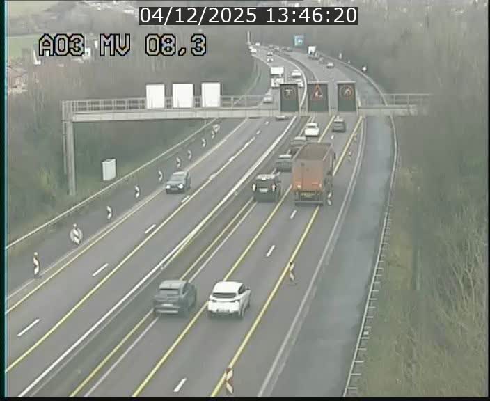 <h2>Webcam Autoroute après la Croix de Bettembourg en direction de Luxembourg sur l'A3</h2>