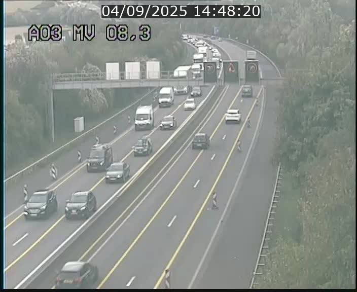 <h2>Webcam Autoroute après la Croix de Bettembourg en direction de Luxembourg sur l'A3</h2>