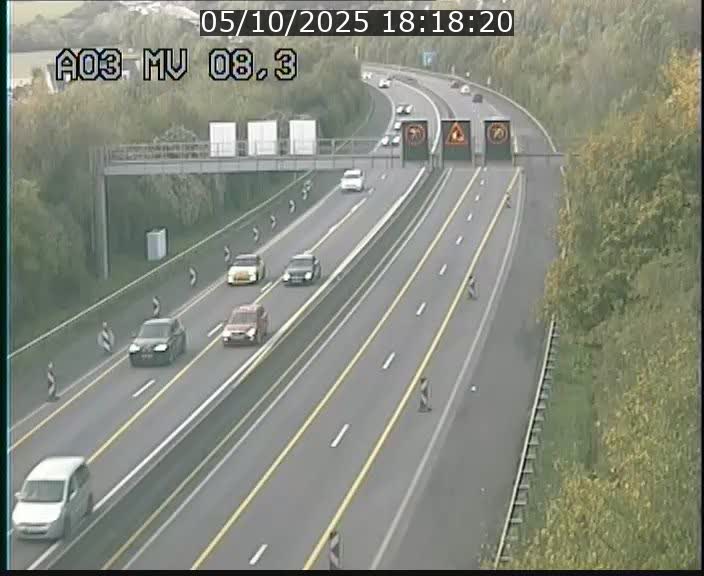 <h2>Webcam Autoroute après la Croix de Bettembourg en direction de Luxembourg sur l'A3</h2>