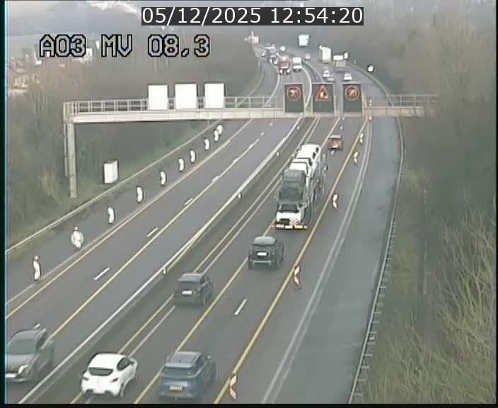 <h2>Webcam Autoroute après la Croix de Bettembourg en direction de Luxembourg sur l'A3</h2>