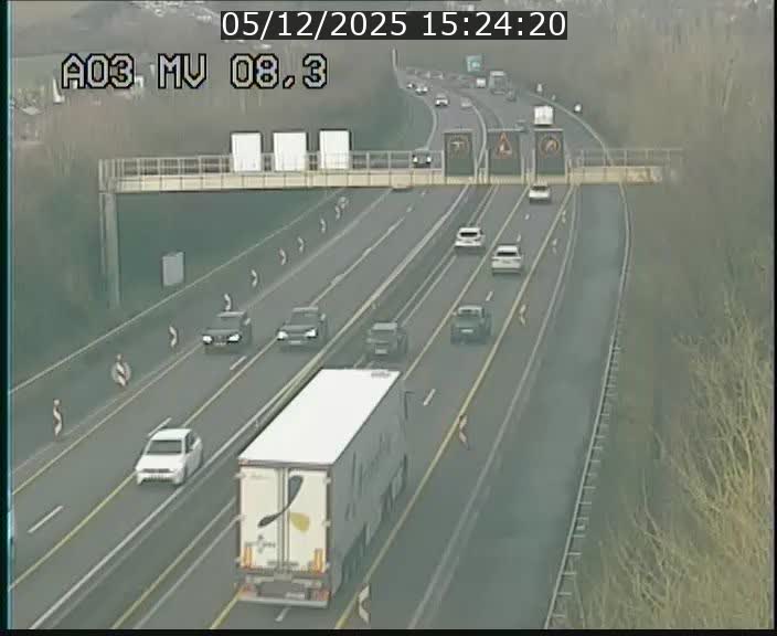 <h2>Webcam Autoroute après la Croix de Bettembourg en direction de Luxembourg sur l'A3</h2>