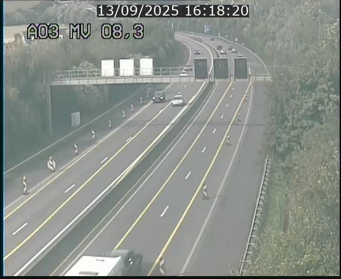 <h2>Webcam Autoroute après la Croix de Bettembourg en direction de Luxembourg sur l'A3</h2>
