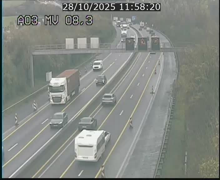 <h2>Webcam Autoroute après la Croix de Bettembourg en direction de Luxembourg sur l'A3</h2>