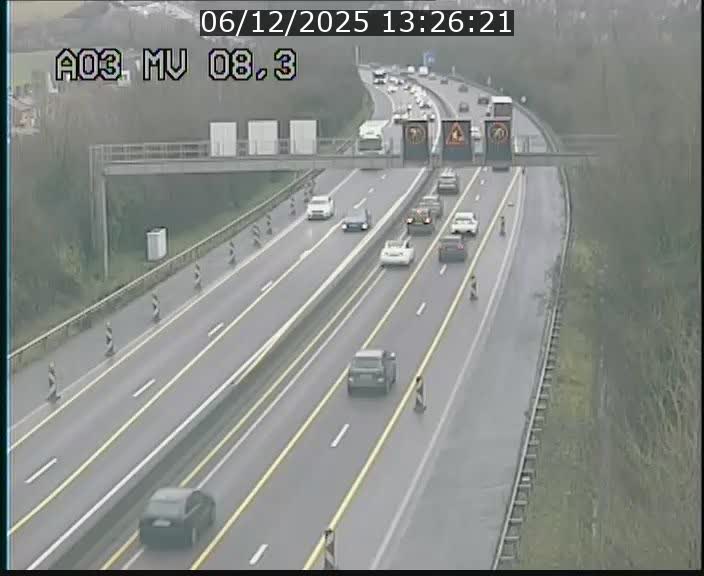 <h2>Webcam Autoroute après la Croix de Bettembourg en direction de Luxembourg sur l'A3</h2>
