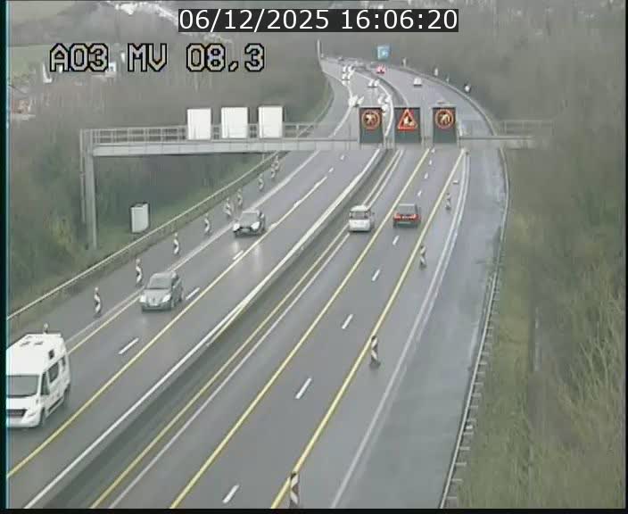 <h2>Webcam Autoroute après la Croix de Bettembourg en direction de Luxembourg sur l'A3</h2>