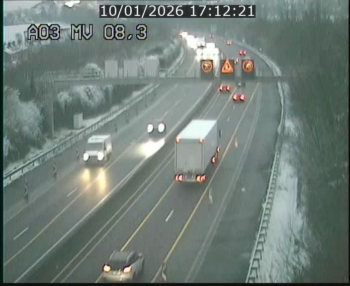 <h2>Webcam Autoroute après la Croix de Bettembourg en direction de Luxembourg sur l'A3</h2>