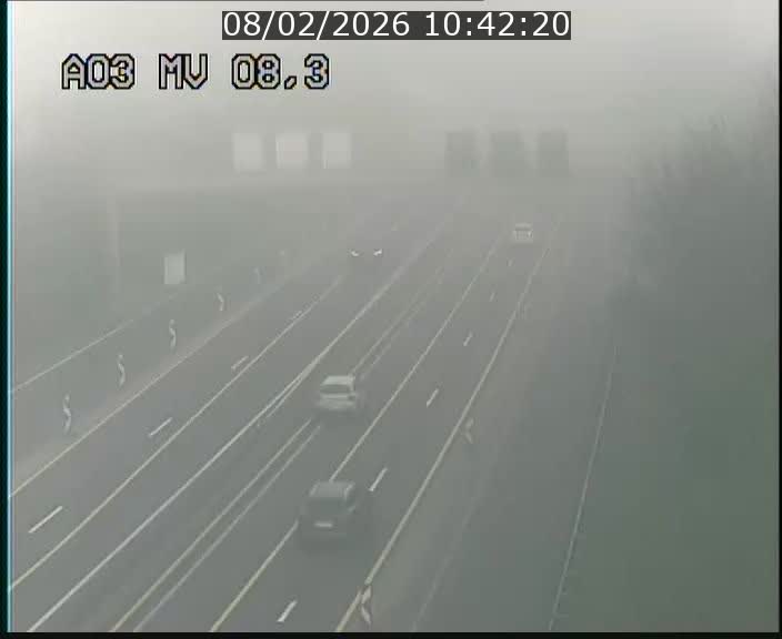 <h2>Webcam Autoroute après la Croix de Bettembourg en direction de Luxembourg sur l'A3</h2>