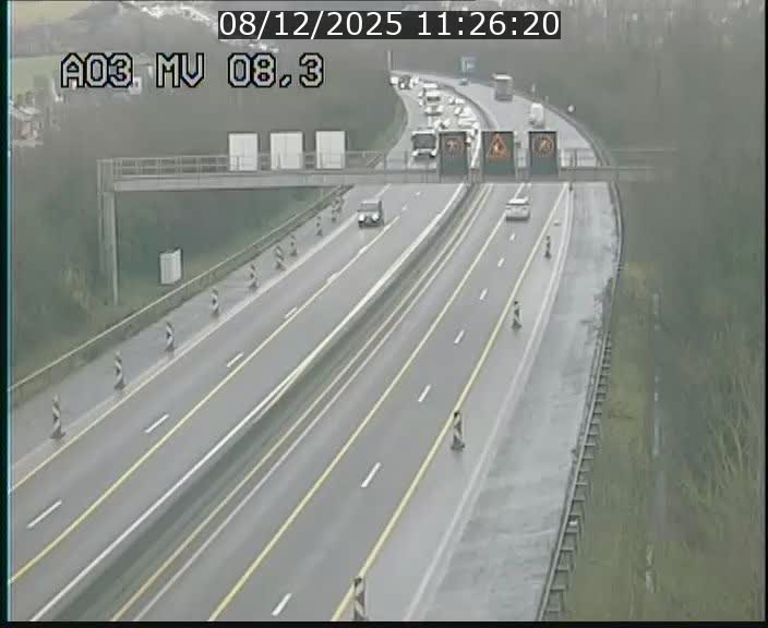 <h2>Webcam Autoroute après la Croix de Bettembourg en direction de Luxembourg sur l'A3</h2>