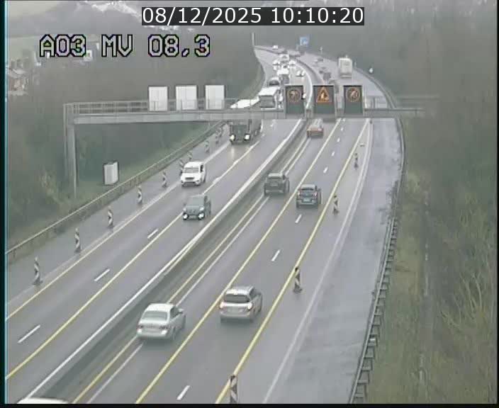 <h2>Webcam Autoroute après la Croix de Bettembourg en direction de Luxembourg sur l'A3</h2>