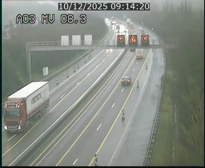 <h2>Webcam Autoroute après la Croix de Bettembourg en direction de Luxembourg sur l'A3</h2>