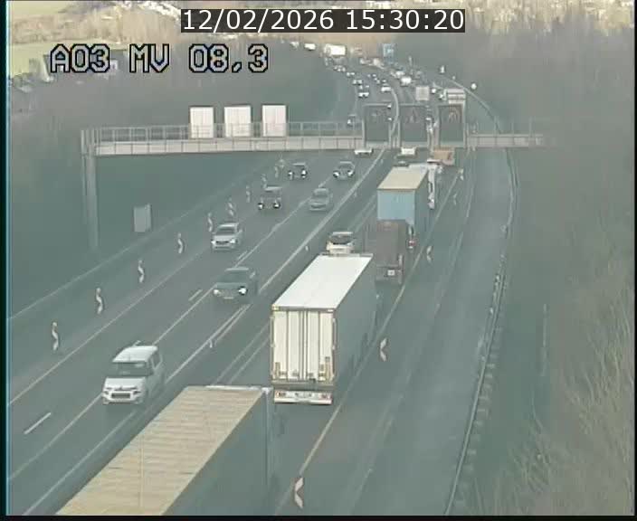 <h2>Webcam Autoroute après la Croix de Bettembourg en direction de Luxembourg sur l'A3</h2>