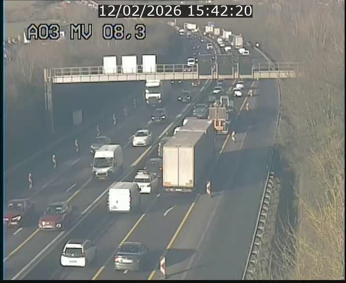 <h2>Webcam Autoroute après la Croix de Bettembourg en direction de Luxembourg sur l'A3</h2>