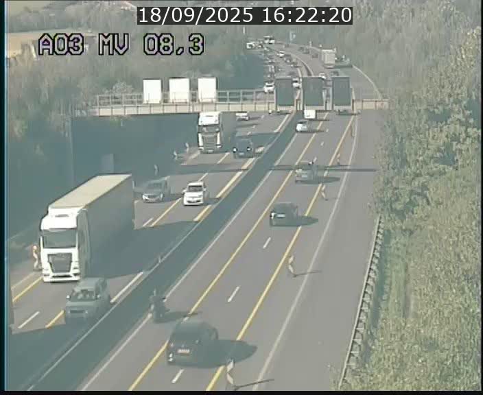Webcam Autoroute après la Croix de Bettembourg en direction de Luxembourg sur l'A3