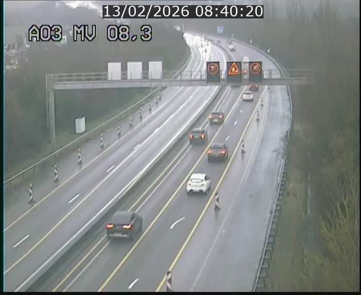 <h2>Webcam Autoroute après la Croix de Bettembourg en direction de Luxembourg sur l'A3</h2>