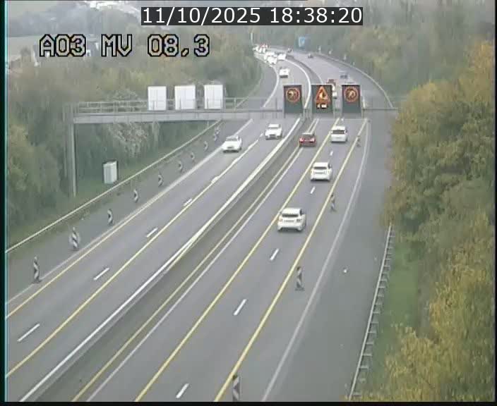 <h2>Webcam Autoroute après la Croix de Bettembourg en direction de Luxembourg sur l'A3</h2>