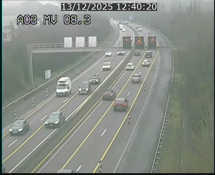 <h2>Webcam Autoroute après la Croix de Bettembourg en direction de Luxembourg sur l'A3</h2>