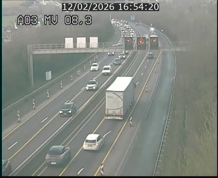 <h2>Webcam Autoroute après la Croix de Bettembourg en direction de Luxembourg sur l'A3</h2>