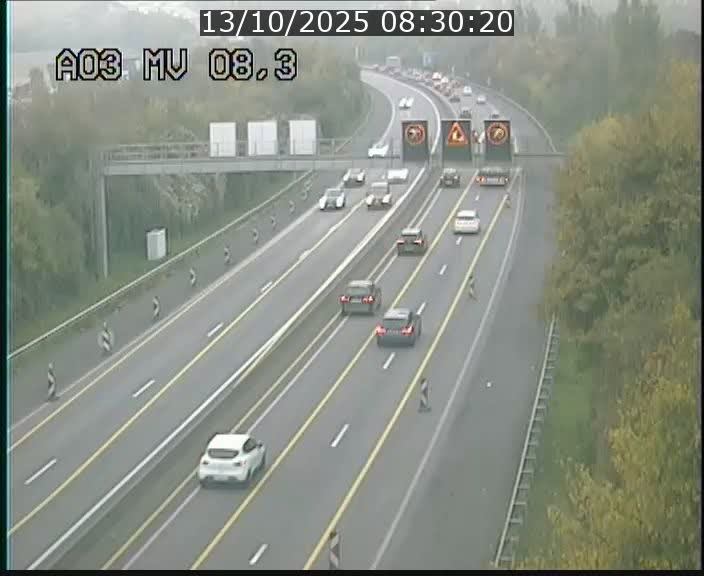 <h2>Webcam Autoroute après la Croix de Bettembourg en direction de Luxembourg sur l'A3</h2>