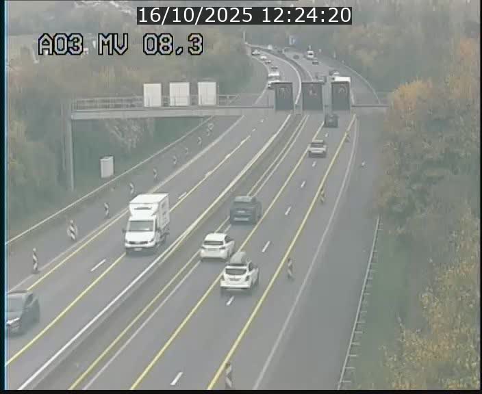 <h2>Webcam Autoroute après la Croix de Bettembourg en direction de Luxembourg sur l'A3</h2>