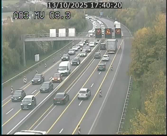 <h2>Webcam Autoroute après la Croix de Bettembourg en direction de Luxembourg sur l'A3</h2>