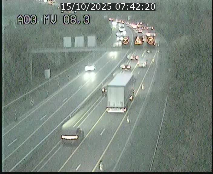 <h2>Webcam Autoroute après la Croix de Bettembourg en direction de Luxembourg sur l'A3</h2>