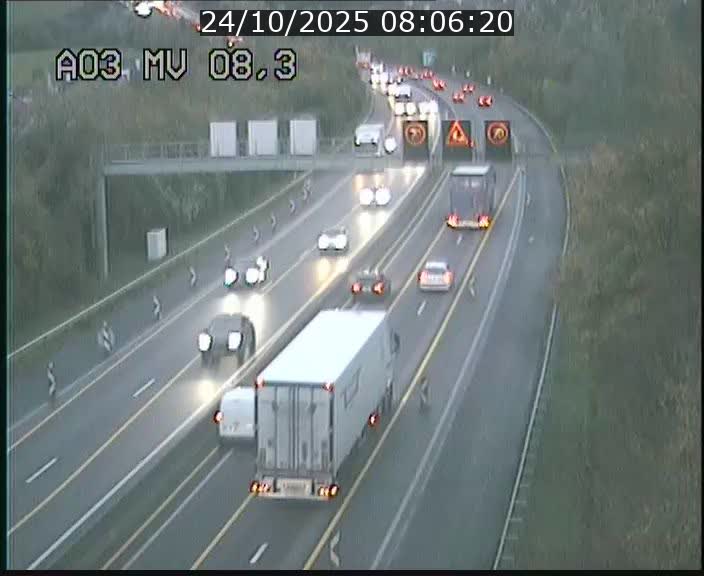 <h2>Webcam Autoroute après la Croix de Bettembourg en direction de Luxembourg sur l'A3</h2>