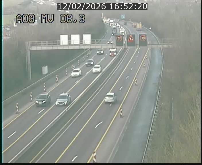 <h2>Webcam Autoroute après la Croix de Bettembourg en direction de Luxembourg sur l'A3</h2>