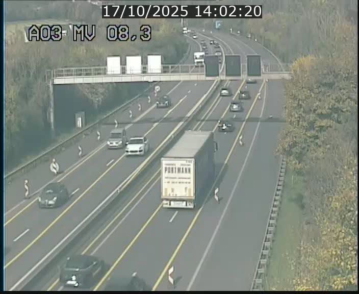 <h2>Webcam Autoroute après la Croix de Bettembourg en direction de Luxembourg sur l'A3</h2>