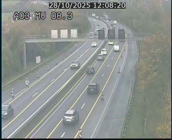 <h2>Webcam Autoroute après la Croix de Bettembourg en direction de Luxembourg sur l'A3</h2>