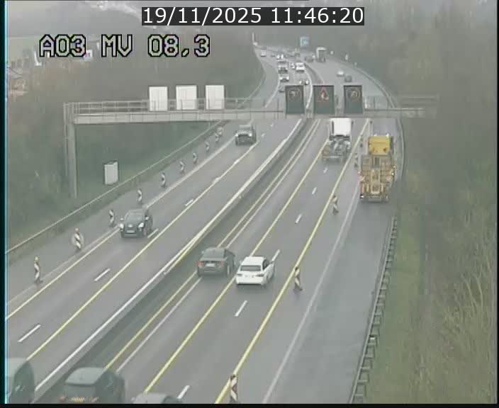 <h2>Webcam Autoroute après la Croix de Bettembourg en direction de Luxembourg sur l'A3</h2>
