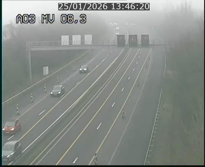 <h2>Webcam Autoroute après la Croix de Bettembourg en direction de Luxembourg sur l'A3</h2>
