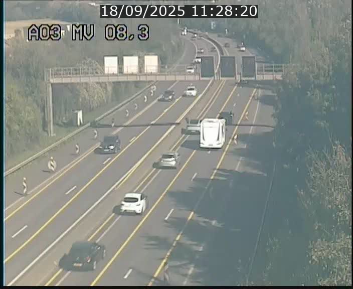 <h2>Webcam Autoroute après la Croix de Bettembourg en direction de Luxembourg sur l'A3</h2>
