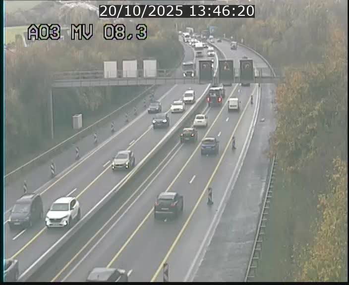 <h2>Webcam Autoroute après la Croix de Bettembourg en direction de Luxembourg sur l'A3</h2>