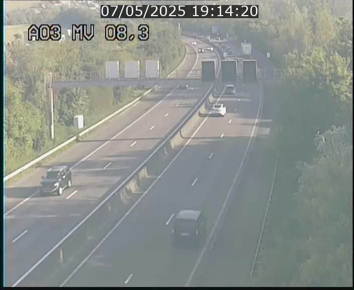 Webcam Autoroute après la Croix de Bettembourg en direction de Luxembourg sur l'A3