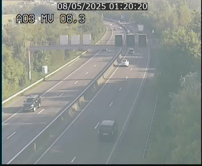 Webcam Autoroute après la Croix de Bettembourg en direction de Luxembourg sur l'A3