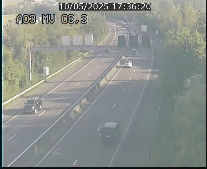 Webcam Autoroute après la Croix de Bettembourg en direction de Luxembourg sur l'A3