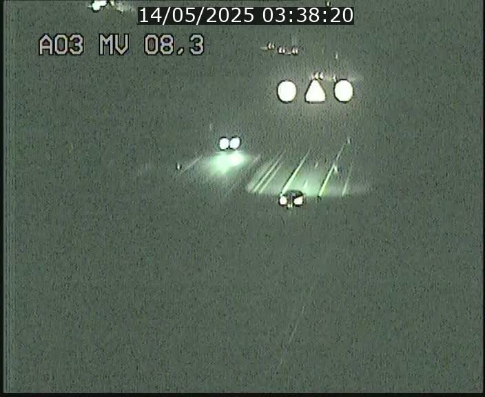 Webcam Autoroute après la Croix de Bettembourg en direction de Luxembourg sur l'A3