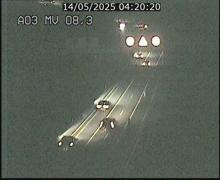 Webcam Autoroute après la Croix de Bettembourg en direction de Luxembourg sur l'A3
